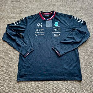 Mercedes F1 2024 Men's Driver Long-Sleeve Shirt